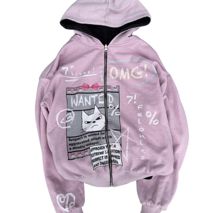 reversible zip-up
