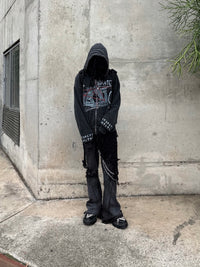 'wanted' reversible zip-up